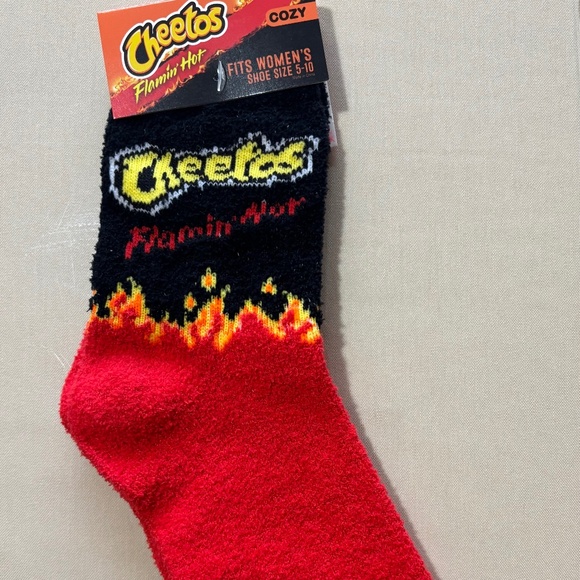 Cozy Flaming Hot Cheetos Socks - Picture 1 of 1